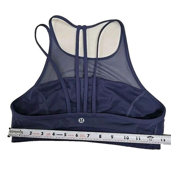 Lululemon Get Set Mesh Sports Bra Moody Blue Size 6 - Picture 9 of 9